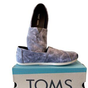 Toms Shoes WMN 6, Apargta, Black Repreve, Distressed Washed Canvas Vegan